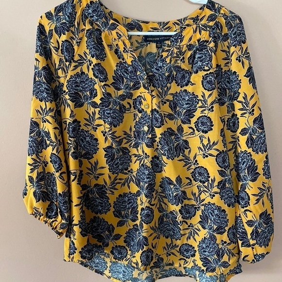 Adrienne Vittadini Floral Blouse - Picture 1 of 6